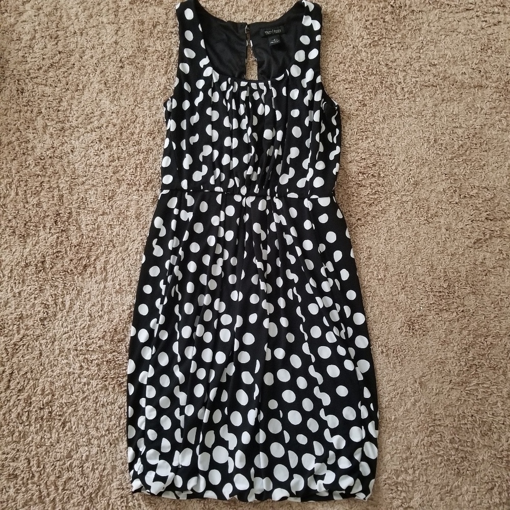 White House Black Market polka dot dress